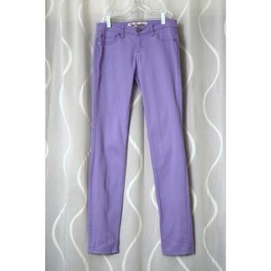 Lavender Light Purple Stretchy Skinny Jeans Jeggings | Size 3